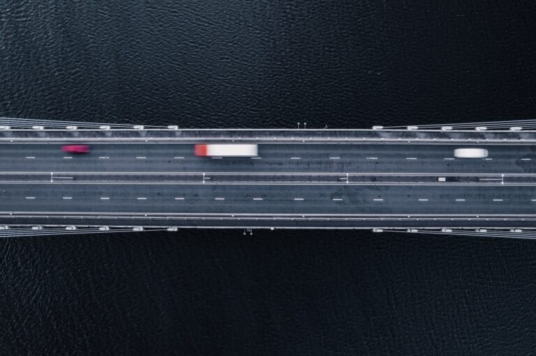 HGV Crossing a Bridge