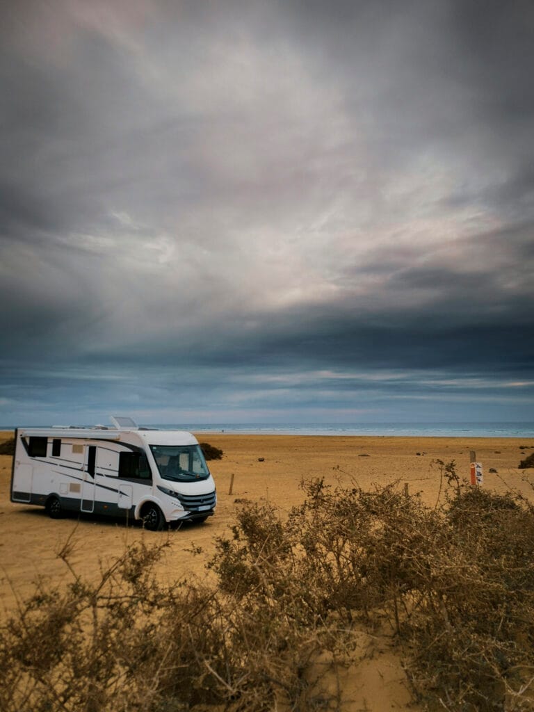 Travel Vacation Lifestyle With Camper Parked At Th 2026 01 08 06 12 03 Utc